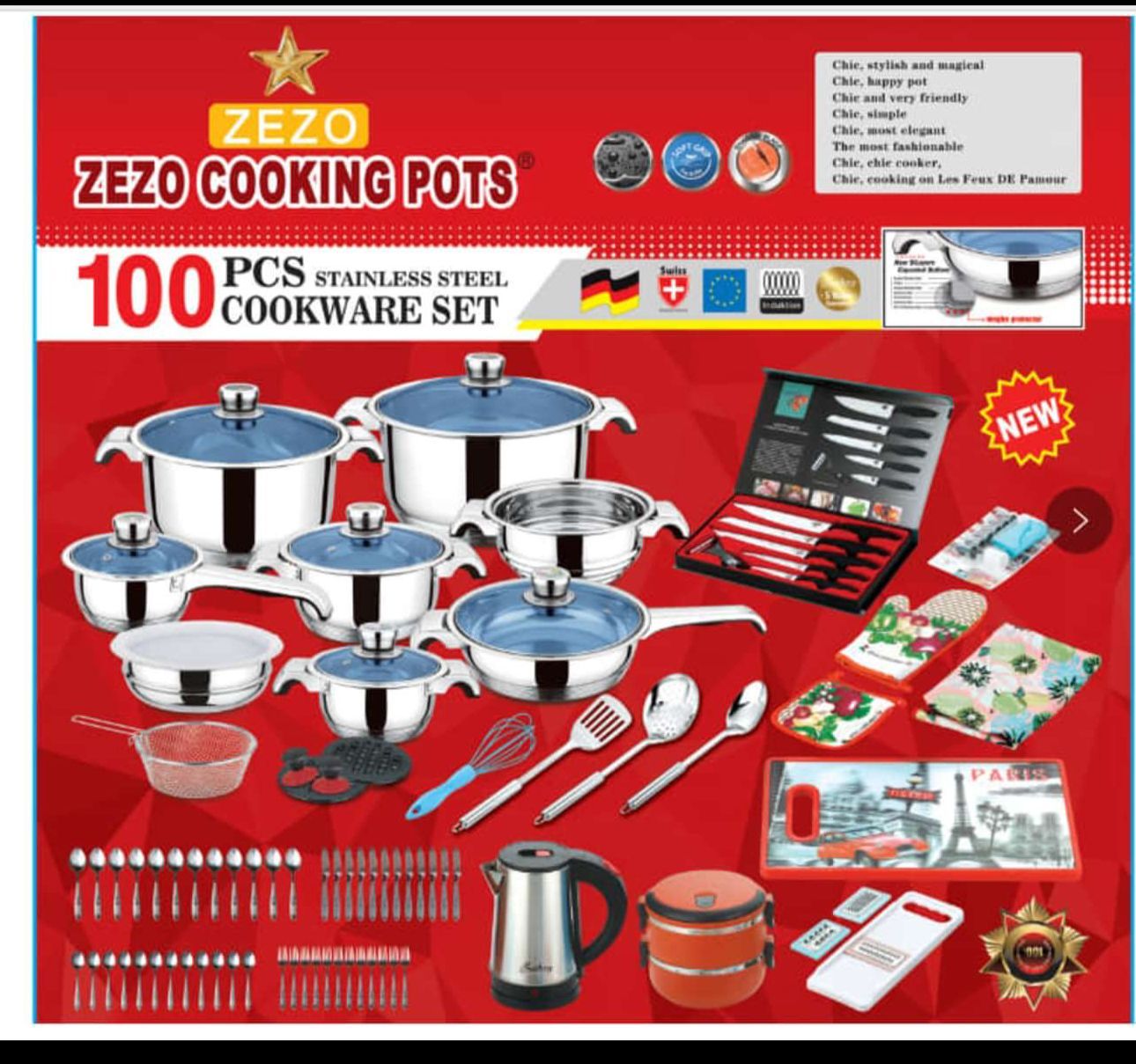 Stainless Steel Cookware Set - 100 Piece – Elevation