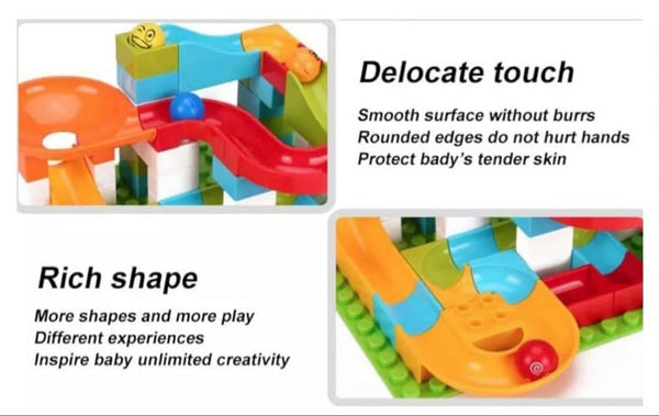 Track Maze Toy Bricks - 56 Piece