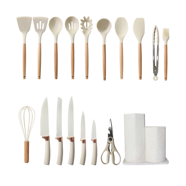 Silicon Utencil Set - 19 Piece