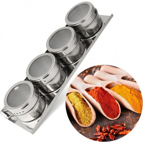 Magnetic Spice Rack - 4 Piece