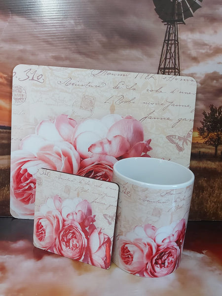 Coaster, Mousepad & Mug Giftset