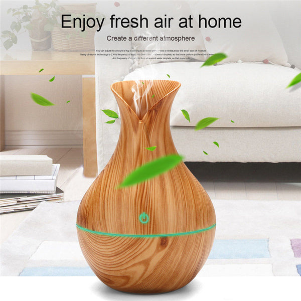 Vase Wood Finish Humidifier