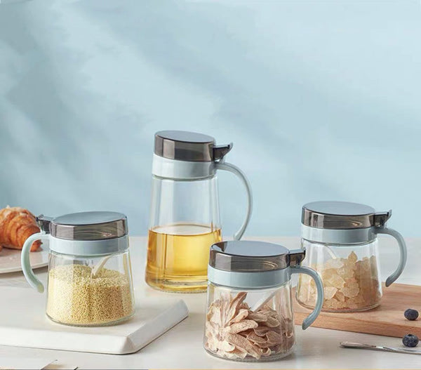 Bailock Glass Jars with Lids - 5 Piece