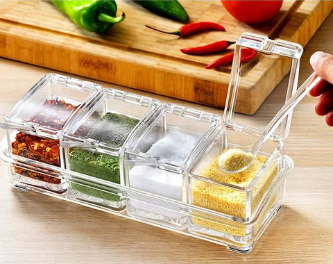 5 Piece Crystal Seasoning Box