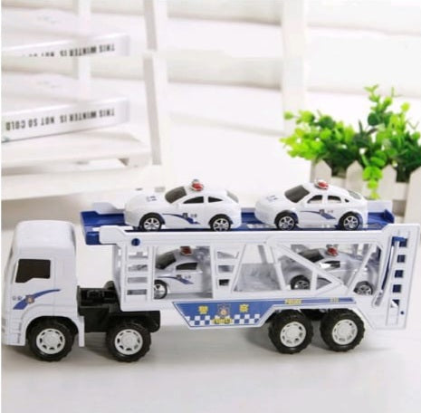 Police Truck with Cars