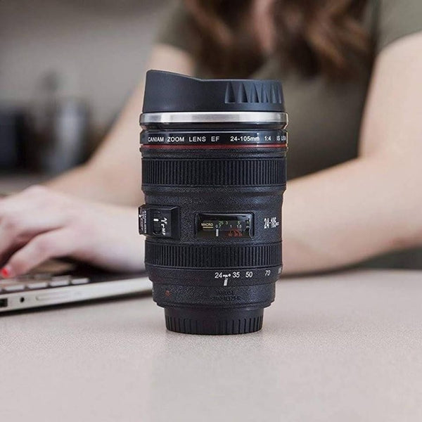 Camera Lens-Shaped Coffee Mug