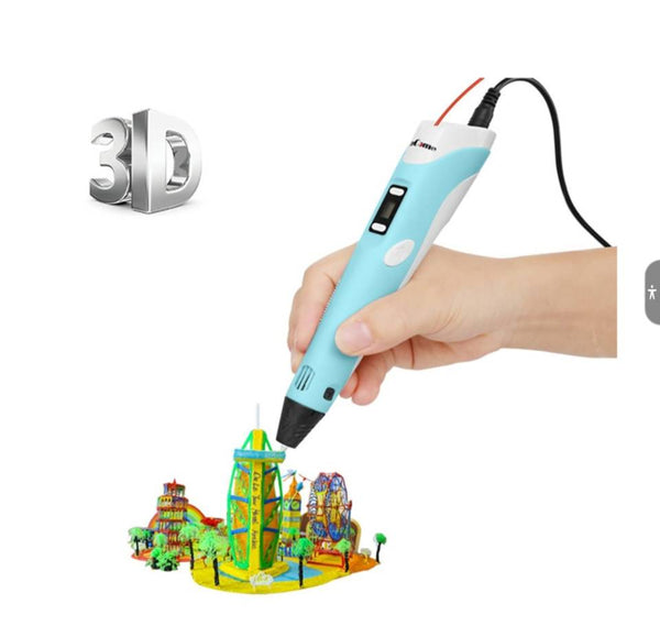 3D Handheld Drawing Printing Pen - Blue