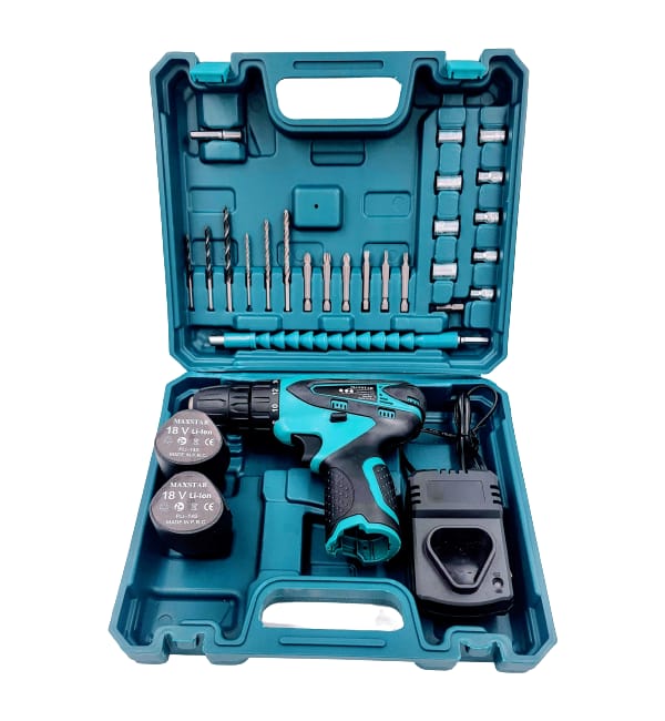 Cordless Drill and Screwdriver Set - 18 Volt