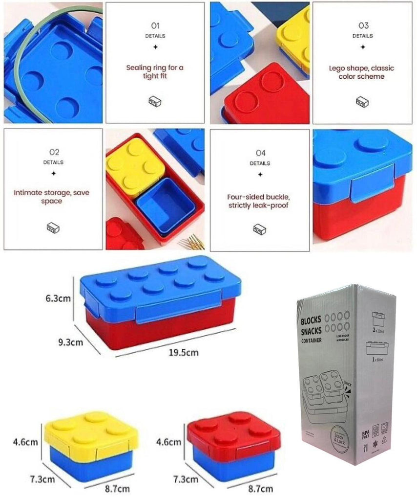 Lego Shape Lunch Box – Elefunny