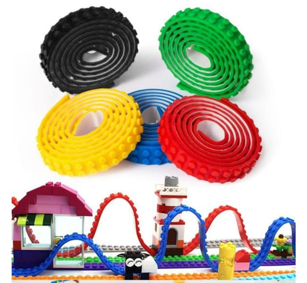 LEGO Bendable Flexible Shapeable Removable & Reusable Tape Sticks 4 color  12 Ft