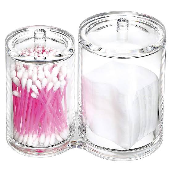 2 in 1 Acrylic Cotton Bud Organiser