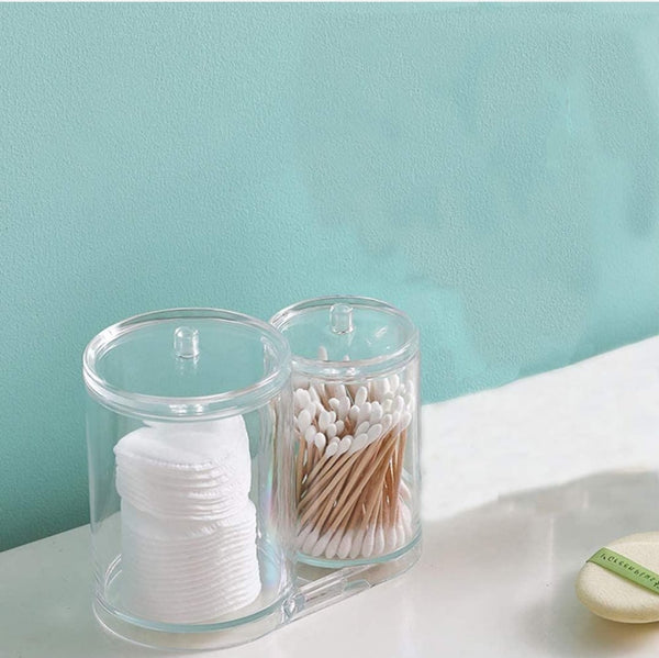 2 in 1 Acrylic Cotton Bud Organiser