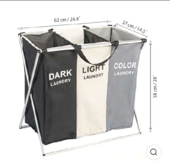 3 Grid Laundry Basket