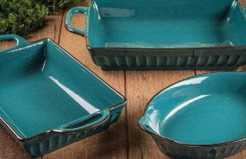 Fluted Bakeware Set - 3 Piece