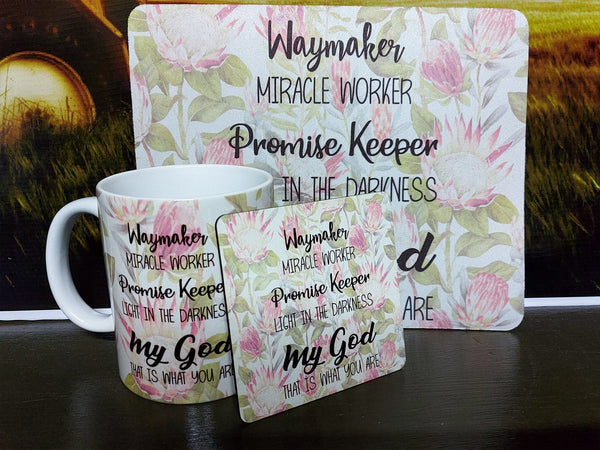 Coaster, Mousepad & Mug Giftset