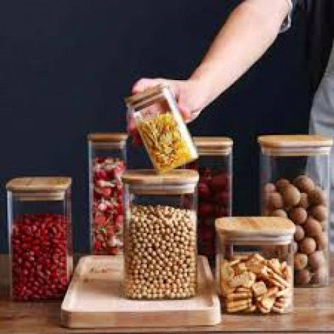 O'lala Borosilicate Square Jar